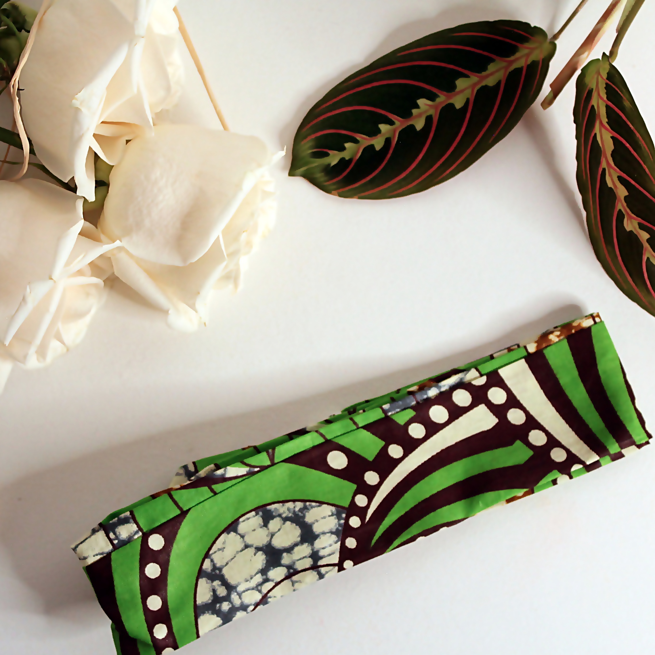 Bandeau En Wax Africain - Fait Main Avec Armature Aluminium - Modulable - Neuf