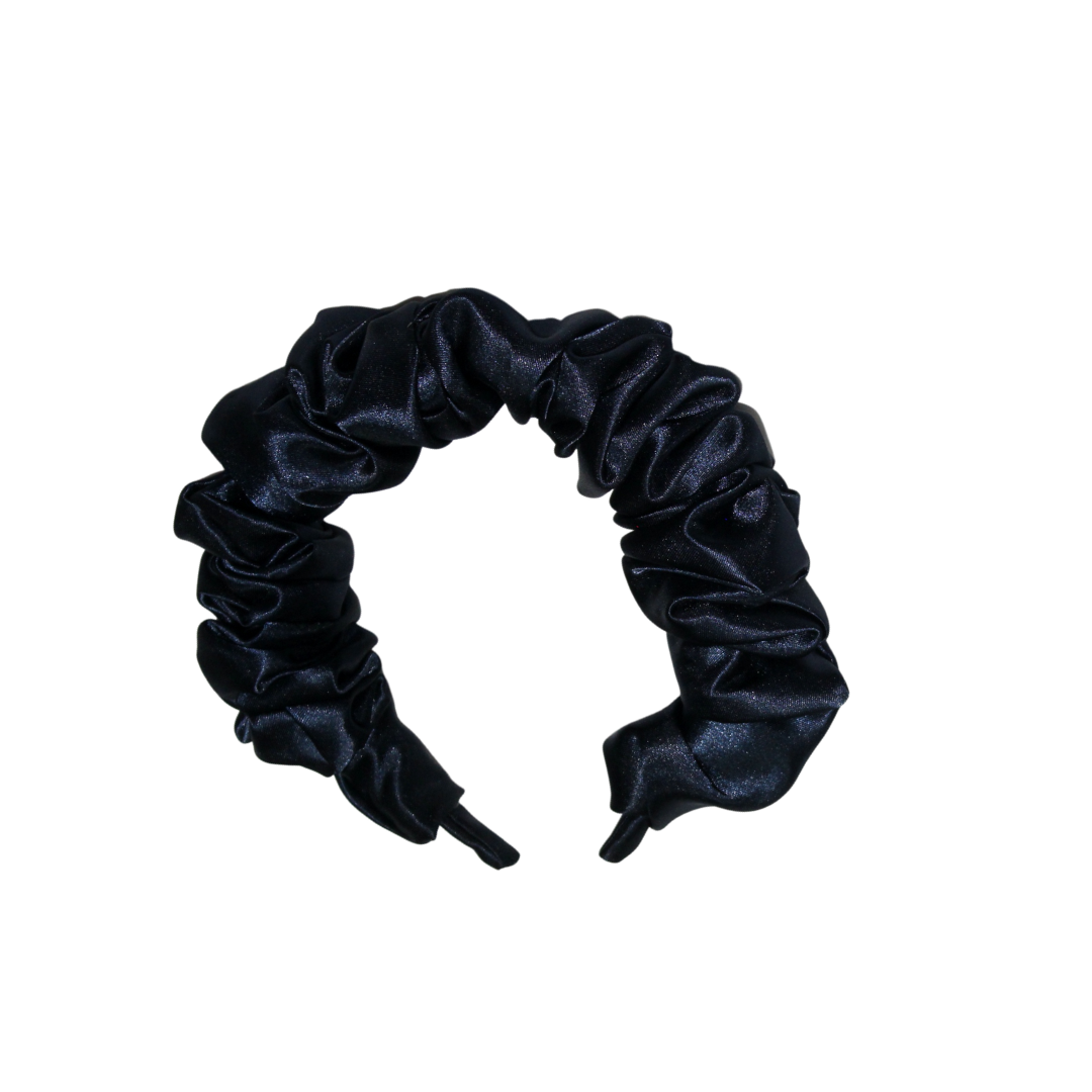 Bandeau cheveux torsadé en velours noir - ALEGRIHEAD